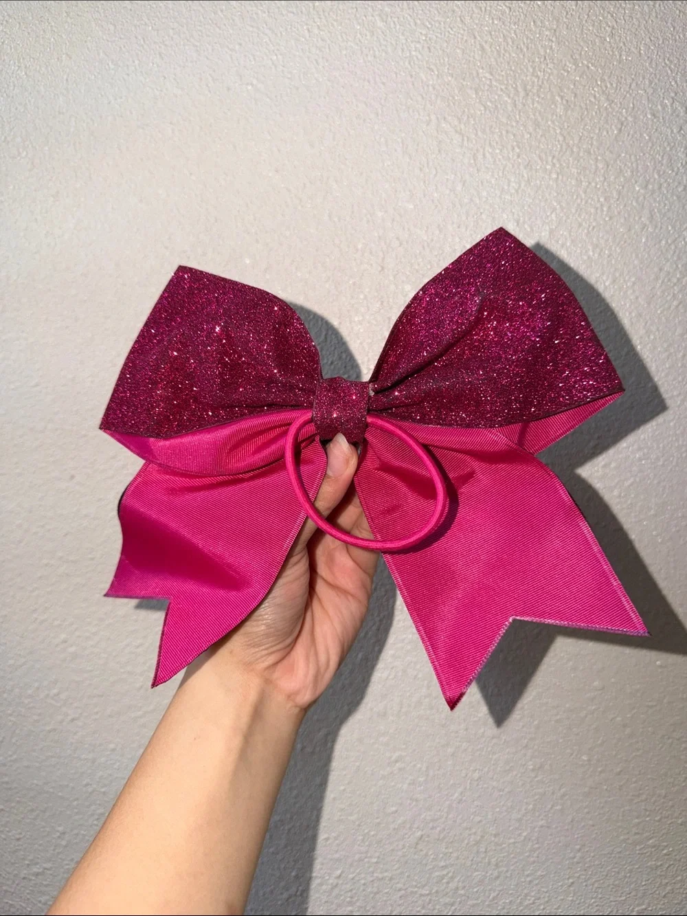 Sparkling Magenta Girls' Hair Cheer Bow Headband